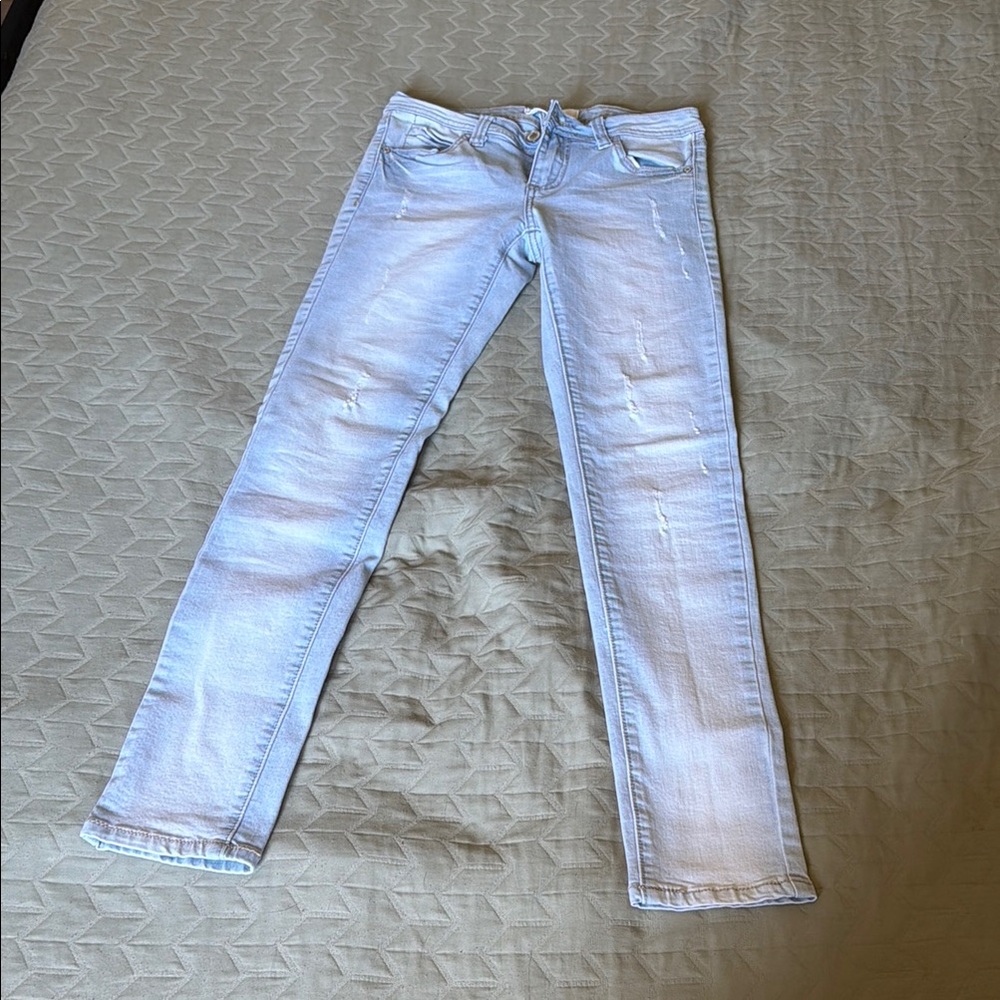 Women's Light Blue Skinny Jeans with Stretch